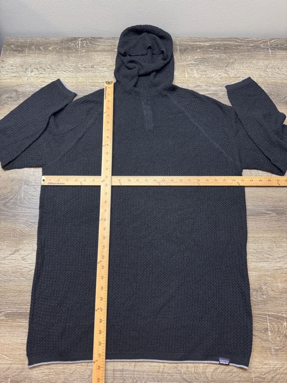 Patagonia Capilene Air Hoody Hoodie Base Layer Merino Wool Men’s Size 2XL Black - Picture 5 of 11
